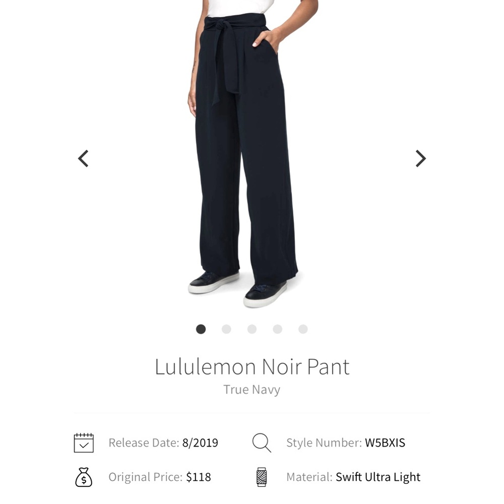 Lululemon Athletica True Navy Wide Leg Pants